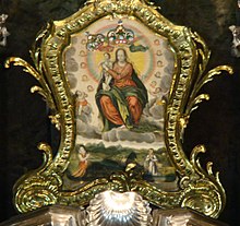 Copy of Our Lady of Mercy from Lwow Cathedral before which John II Casimir Vasa first made vows to Mary, "Queen of Poland and Lithuania in 1656 M. Laskawa.JPG