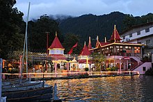 A view of the Maa Naina Devi Temple, Mallital, Nainital, Uttarakhand, India