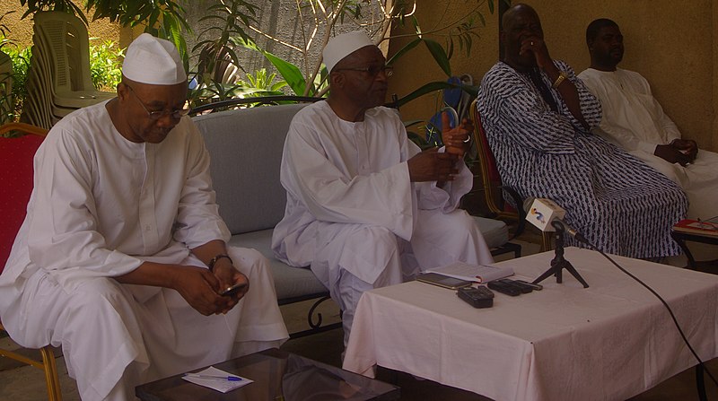 File:Mahamat Al-Habo, Saleh Kezabo, N J. D. Danadji à N’Djamena, Tchad, 7 août 2016.jpg