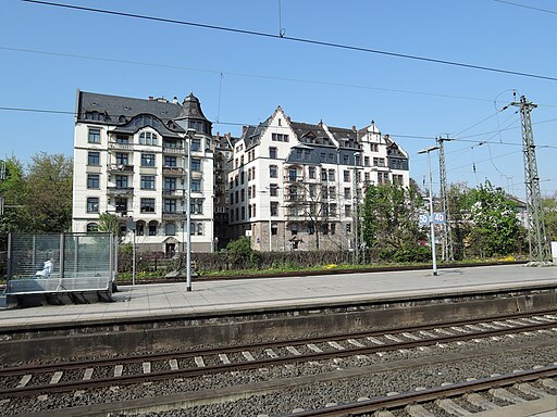 Mainz Hauptbahnhof Blick Mombacher Straße