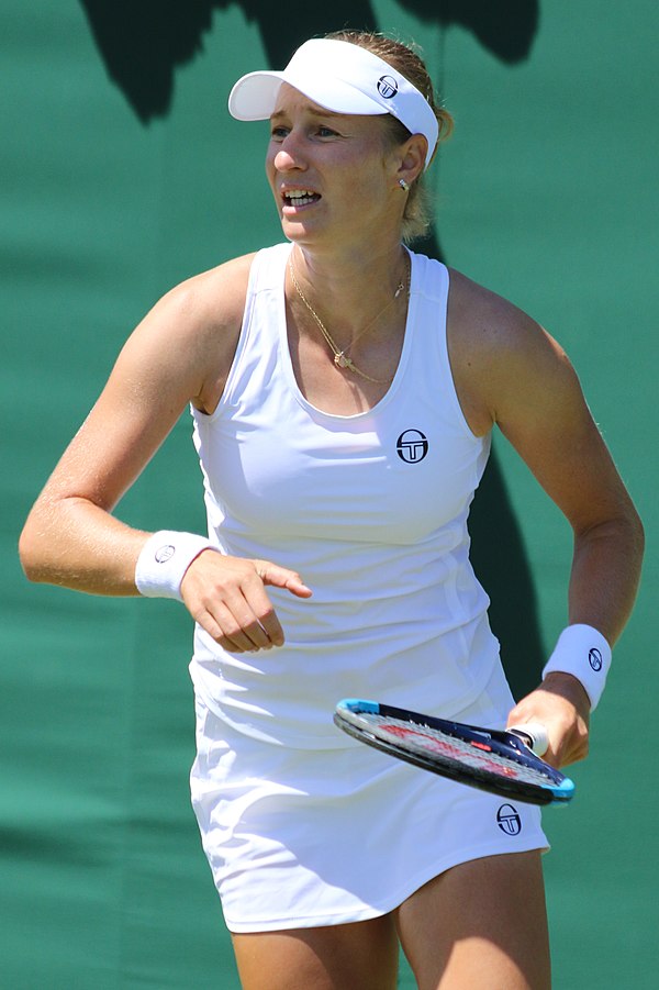 Makarova at the 2018 Wimbledon Championships