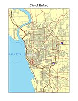 A Map showing City of Buffalo