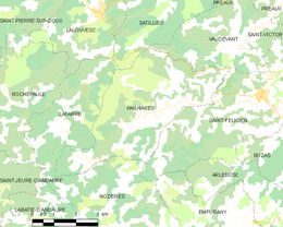 Pailharès – Mappa