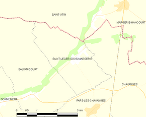 Poziția localității Saint-Léger-sous-Margerie