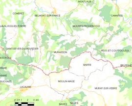 Mapa obce Murasson