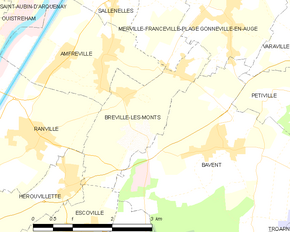 Poziția localității Bréville-les-Monts