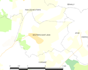 Moutiers-Saint-Jean só͘-chāi tē-tô͘ ê uī-tì