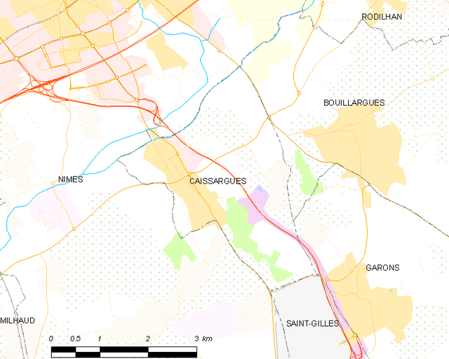 Poziția localității Caissargues