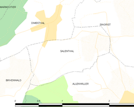 Mapa obce Salenthal