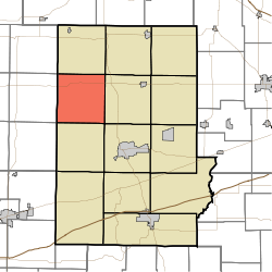 Клинтон Тауншипті, Путнам округін, Indiana.svg бөліп көрсететін карта