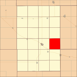 Map highlighting Elm Township, Antelope County, Nebraska.svg