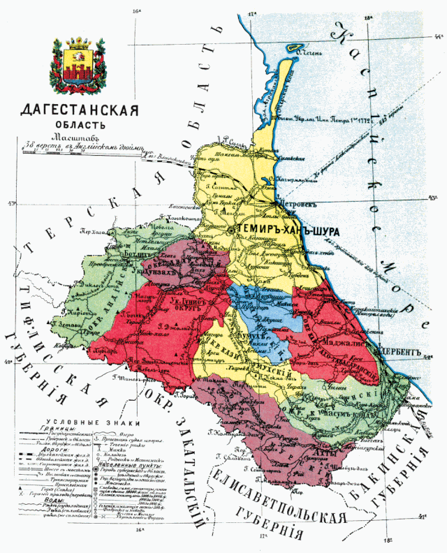 Dağıstan vilayəti xəritədə