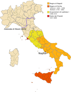 Napoli Krallığı haritası
