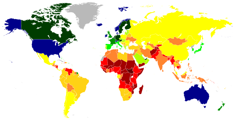 File:Map of countries by GDP (nominal) per capita in 2022.svg