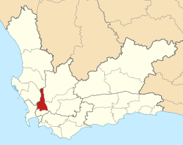 Municipalitatea locală Drakenstein - Harta