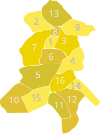 Municipios de la Región Sur.