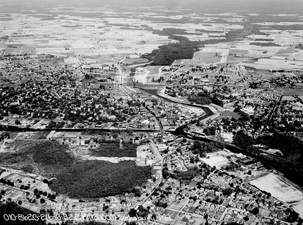 Aerial view of Salisbury, 1932