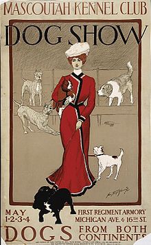 1901 poster advertising a dog show at the Mascoutah Kennel Club. Mascoutah Kennel Club dog show 1901.jpg