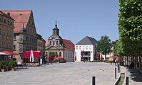 English: Pedestrian zone in the city center of Bayreuth Deutsch: Fußgängerzone Maximilianstraße Bayreuth