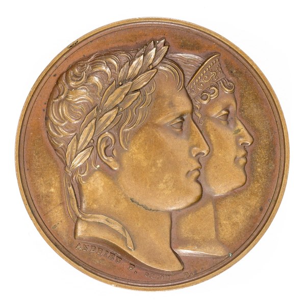 File:Medalj med Napoleon I och Marie-Louise i profil, 1811 - Skoklosters slott - 99305.tif