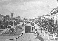 Avenida Ituzaingo (today the Avenida del Libertador San Martin), Merlo's main street, around 1950. Merlo 18.JPG