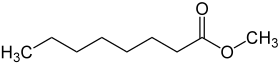 A metil-oktanoát termék szemléltető képe