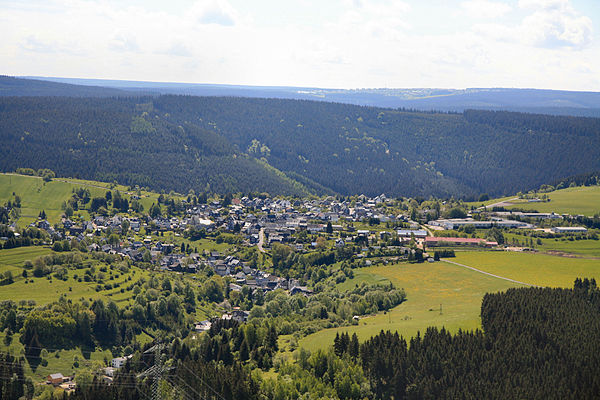 Meuselbach-Schwarzmühle at the Thuringian Highland