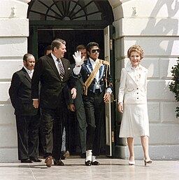Michael Jackson with the Reagans