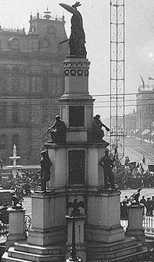 The Michigan Soldiers and Sailors Monument in Detroit is one of many monuments to Michigan's soldiers Michigan Soldiers and Sailors Monument.jpg