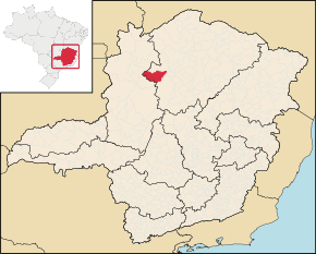 Poziția localității Santa Fé de Minas