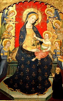 Panneau de la Vierge à l'Enfant du retable de Sainte Marie de Tous les Saints