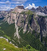 Mont de Val Sëura Sciblota Lietres Ciastel de Chedul Gherdëina