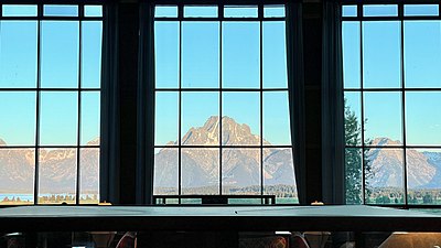 Mount Moran view from the lobby