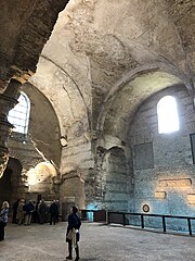 View of the Gallo-Roman baths in the frigidarium