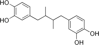 <span class="mw-page-title-main">Nordihydroguaiaretic acid</span> Chemical compound