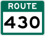 Route 430 shield