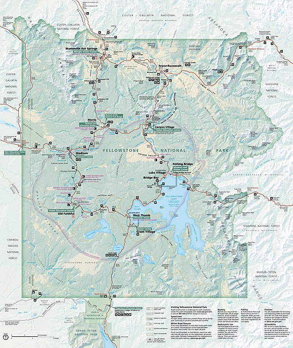 580px NPS Yellowstone Map 2020 