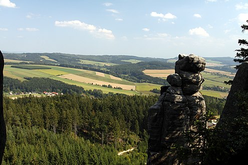 Panorama de la réserve naturelle.