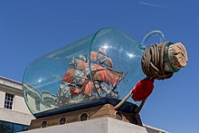 Nelson's Ship in a Bottle, on permanent display in Greenwich Nelson's Ship in a Bottle 03.jpg