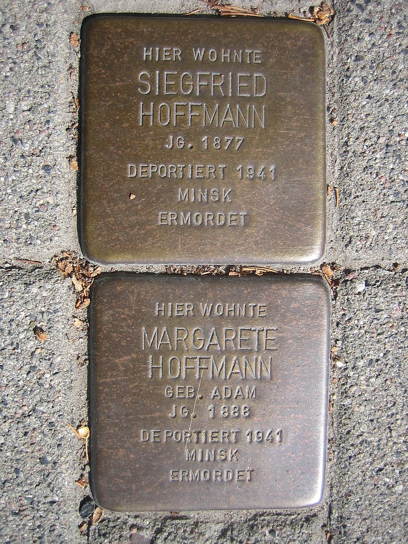 Stolpersteine für Margarete und Siegfried Hoffmann