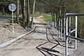 English: New cycling route part with rail near Třebíč. Čeština: Nová část cyklostezky nedaleko Třebíč.