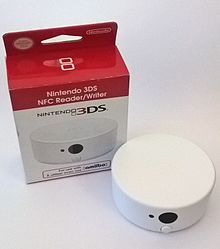 A Nintendo 3DS NFC Reader/Writer, which enabled Amiibo for the 3DS, 3DS XL, and 2DS Nintendo 3DS NFC Reader Writer.jpg