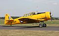 Trainingsflugzeug North American T-6 auf dem Flugplatz Bonn/Hangelar [557]