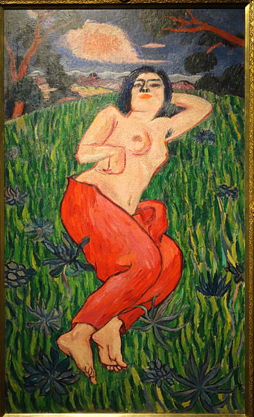 File:Nude Beauty by Tetsugoro Yorozu, 1912, oil on canvas - National Museum of Modern Art, Tokyo - DSC06537.JPG