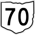 State Route 70 marker