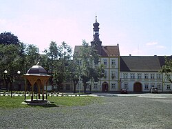 Svobody Square with the town hall