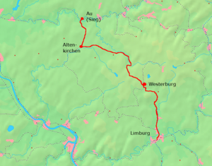 Section of the Limburg – Altenkirchen railway line