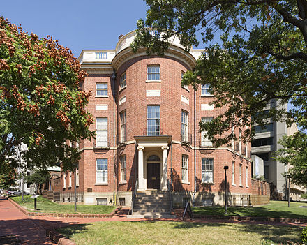 The Octagon House was built in 1800 in Washington, D.C., and is owned by the American Institute of Architects.