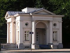 One of the entrance pavilions