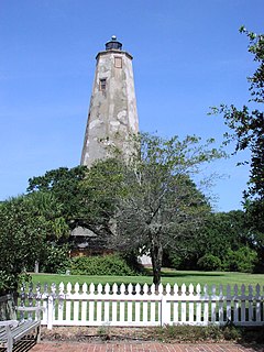 Bald Head Light Lighthouse in North Carolina, US